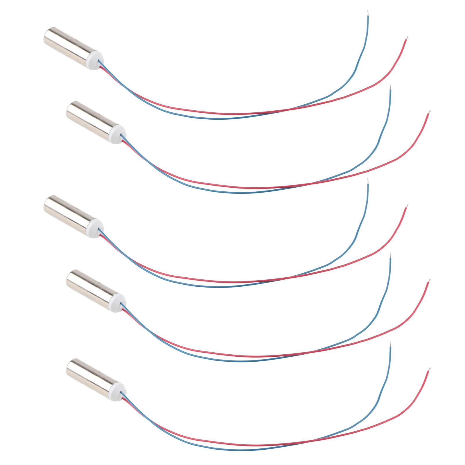

5 шт. Водонепроникний циліндричний вібраційний двигун без сердечника зі швидкістю 14500 обертів на хвилину для масажера
