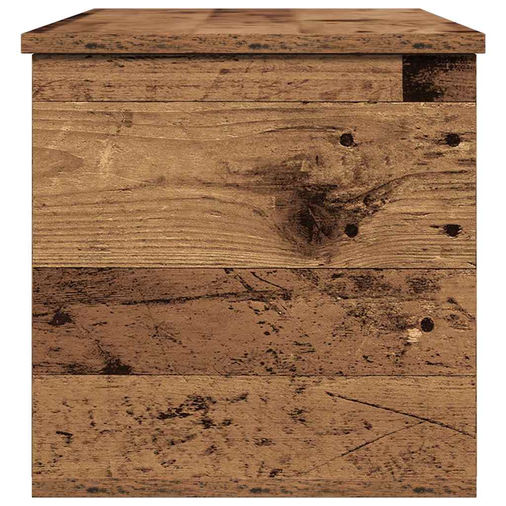 Storage Box Reclaimed Wood Look 90 x 35 x 35 cm Engineered Wood