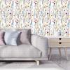 Floral Peel and Stick Wallpaper Multi Color Self-Adhesive Wall Paper Removable Wall Decor for Home Bedroom Walls Doors Stairs
