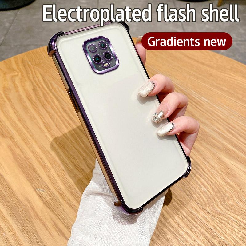 

Для Redmi Note 9 Чехол Redmi Note 9S Чехол для Redmi Note 9 Pro Чехол для телефона 9promax Бампер Противоударный Защитный Чехол Прозрачная гальваническая пластина Redmi Note 9 Pro