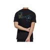 Adidas Retro American Solid Color Letter Print Breathable Sports Short Sleeve T-Shirt Men Tops Black GP1864