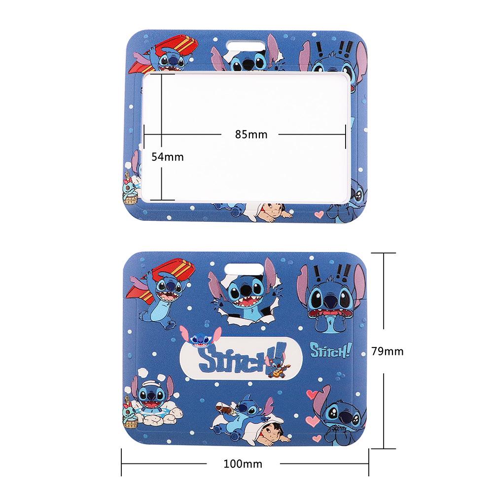 Cute Planet Plushie ID Card Holder with Slide Case & Lanyard for Phone and Access Cards