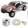 4pcs Aluminum Alloy 12mm Turn To 17mm Wheel Hex Adapter for 110 RC Car (Silver)