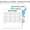 National Parks Calendar 2026 – Artistic Oil Painting Style Monthly Wall Calendar 12-Month Scenic Art Wall Calendar, 12" x 12", Perfect National