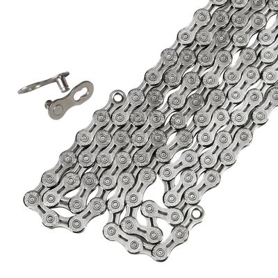 GORIX Fahrrad Kettenglied für Rennräder, Hohl, 9-fach, 10-fach, 12-fach, 116L, Glied, (GXPEED) (1, Silber, 10-fach (GXPEED.10S))