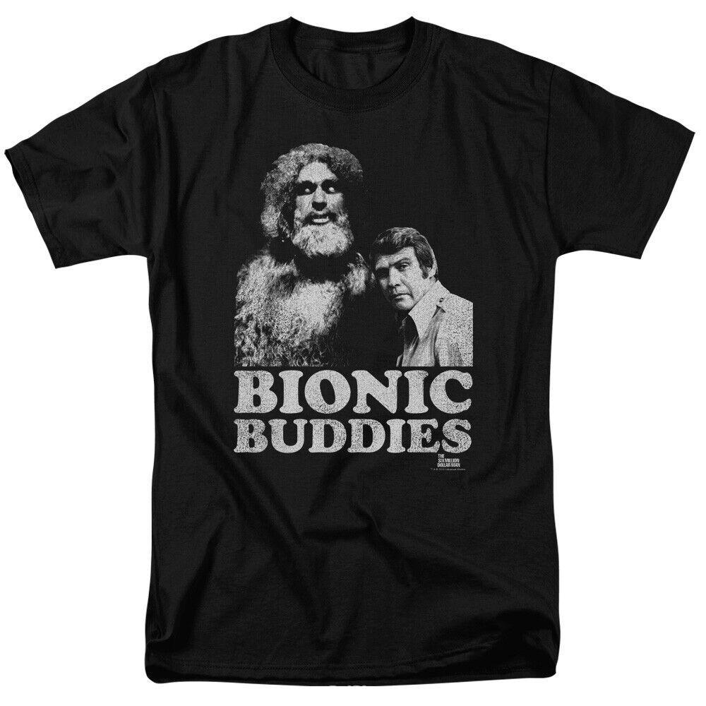 

Mens Six Million Dollar Man Bionic Buddies Classic TV Sizes S to 5XL Unisex T-Shirt XXL