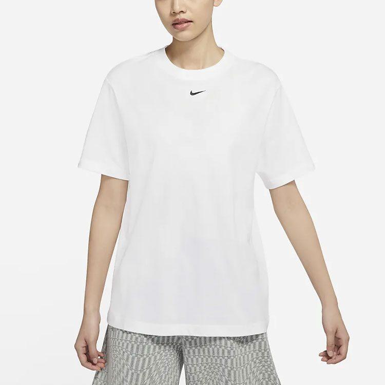 Nike Sportswear Essential SS22 Women'ss Print Sporty Crewneck T-Shirt White DN5698-100