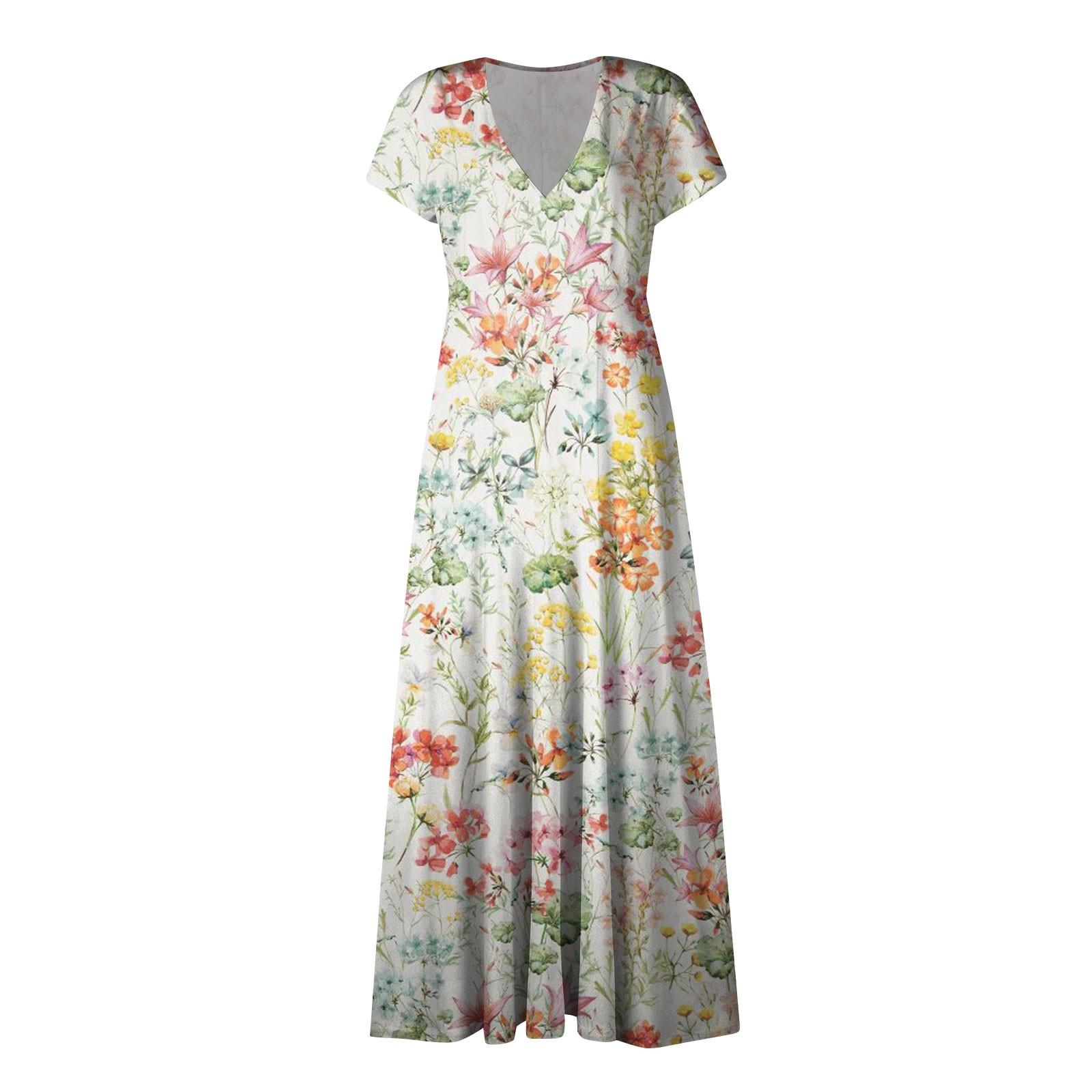 Женское длинное платье Макси-платье Повседневное платье Летнее повседневное платье — фото 4