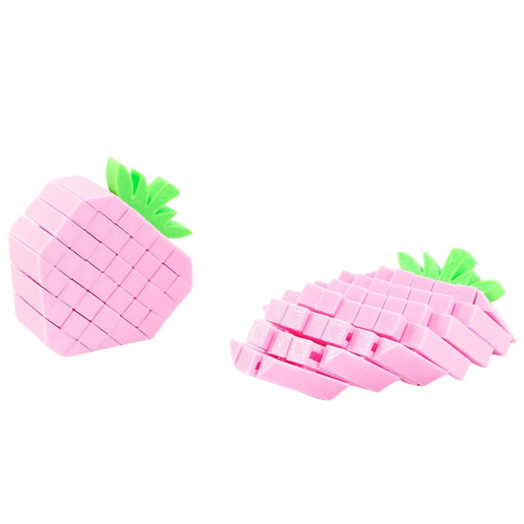 Fruit Shaped Puzzle Toy 3D Cube Brain Teaser Educational Block Game for Kids and Adults Novelty Shape Design for Cognitive Development
