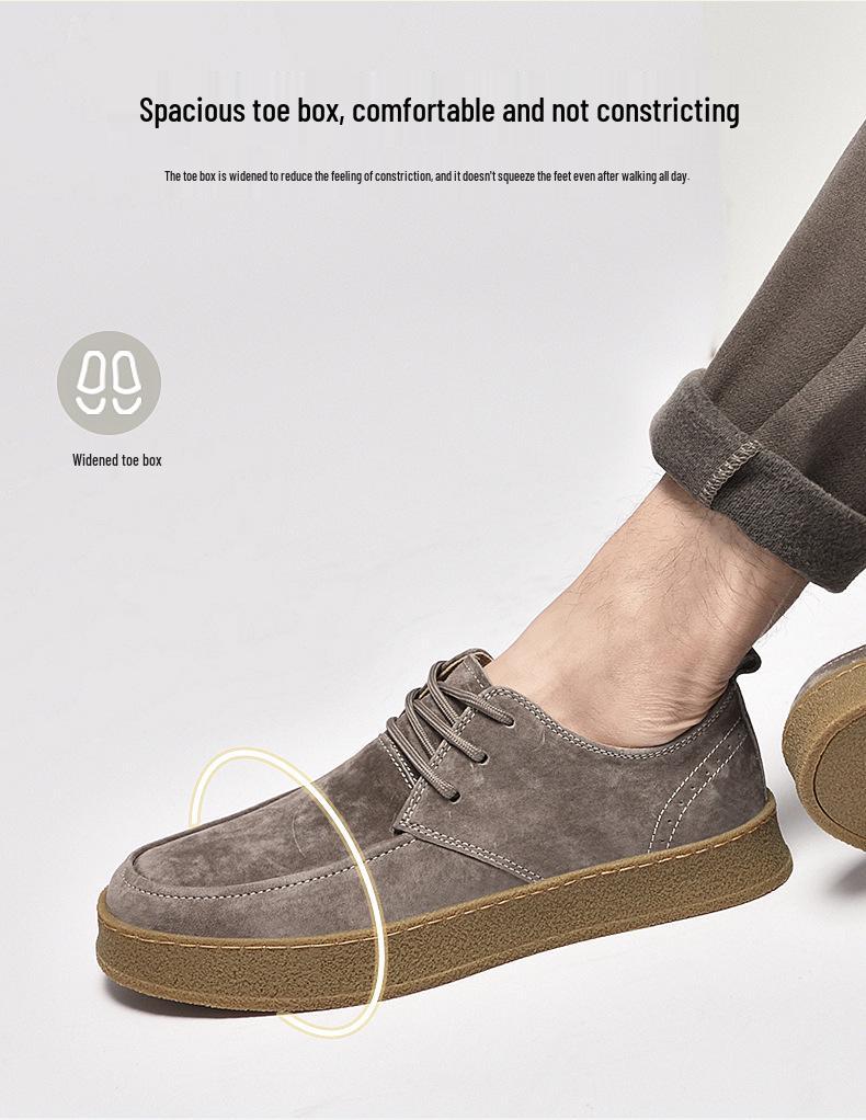 Zapatos Casuales de Cuero con Cordones de Gamuza para Hombre Europeos - Tendencia 2022