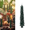 Paraffin Wax Christmas Tree LED Candles Battery Operated Atmosphere Lamp  Dinner