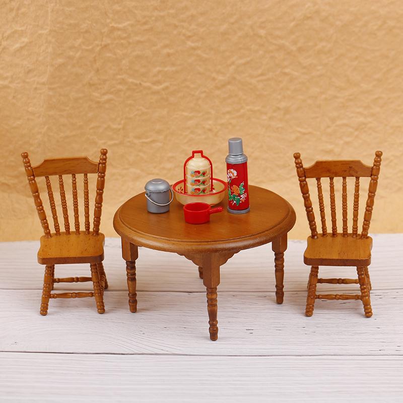 8Pcs/Set Dollhouse Miniature Chinese Wedding Gift Box Vintage Water Bottle Model
