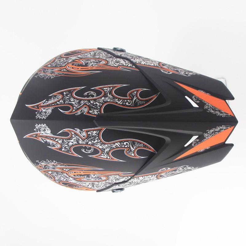 Full Face Mountain Bike Helmet DH Downhill Cycling ABS Safety With Printing S M L XL