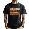 Wedding Officiant Marriage Officiant The Man Myth Legend Grey Shirt Graphic Tee Mens TShirts Vegan