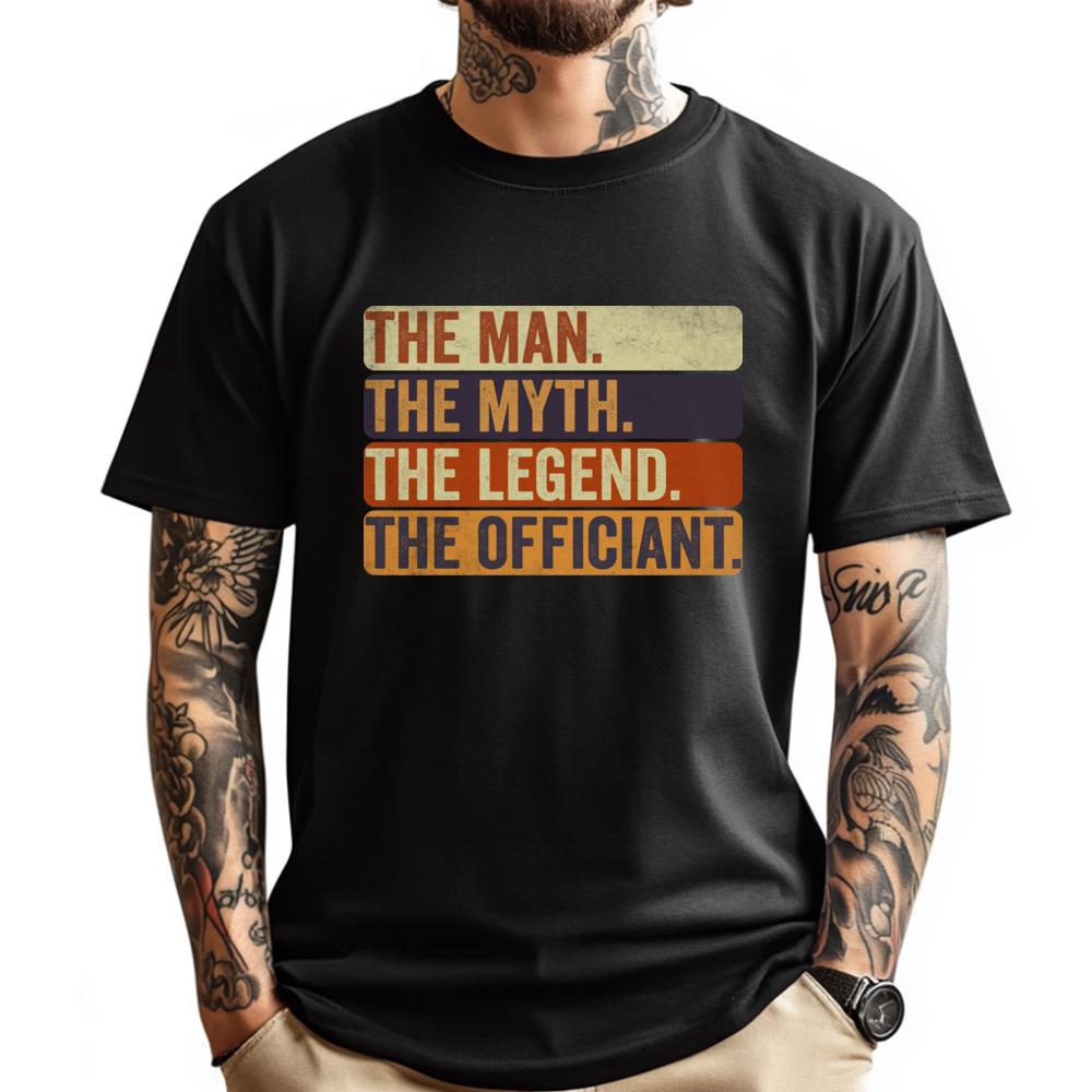 Wedding Officiant Marriage Officiant The Unisex Myth Legend Grey Shirt Graphic Tee Unisexs Tshirts Vegan