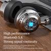 Headset CR-9 Metal Retro Wireless Bluetooth Headset 5.4 Sports Fashion Business Ear Music Headphones Long Battery Life