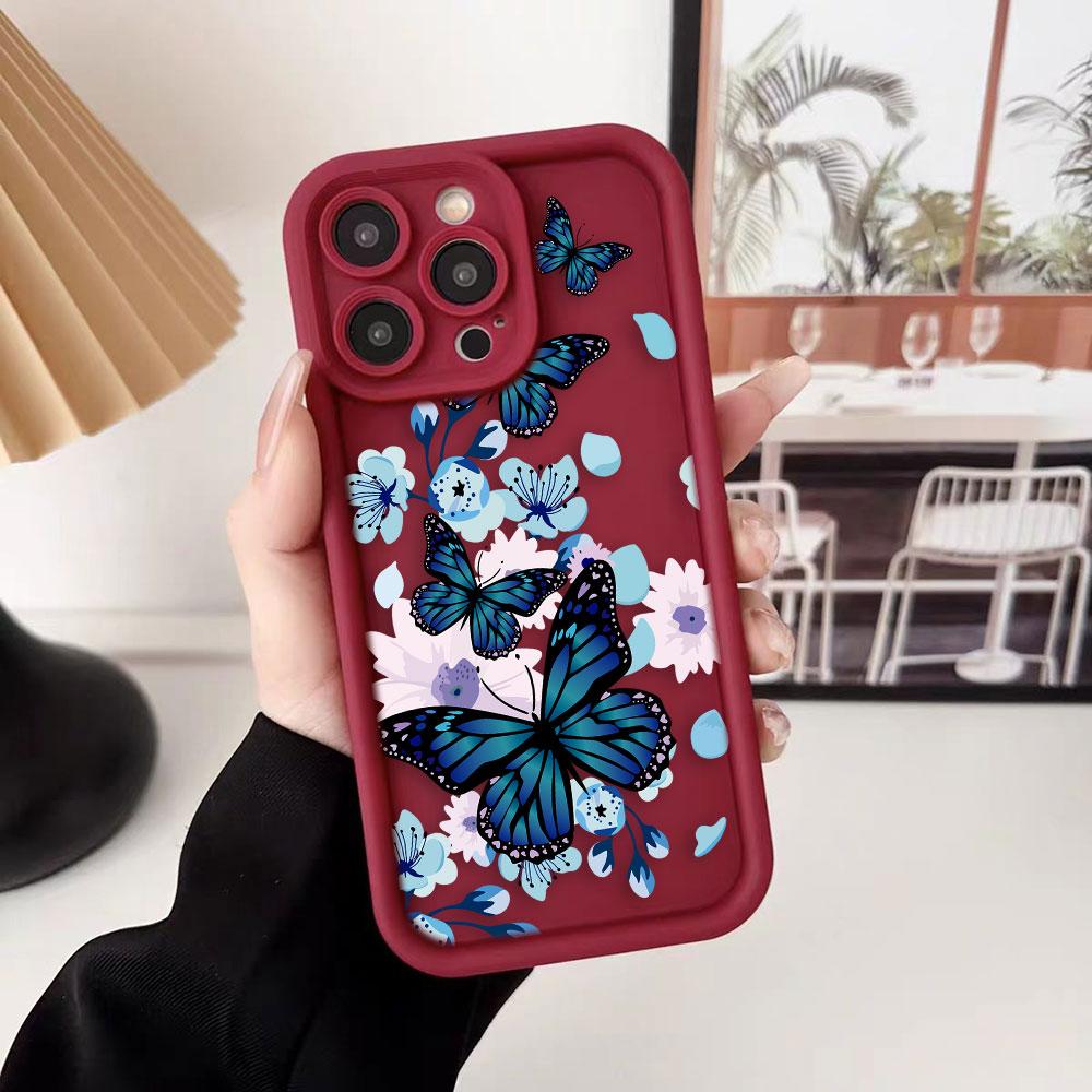 Pretty Purple Butterfly Cover Phone Case For HONOR 400 90 Lite 300 200 70 50 20 10i 9X 8X PRO 5G Silicone Case DIY Shell Funda