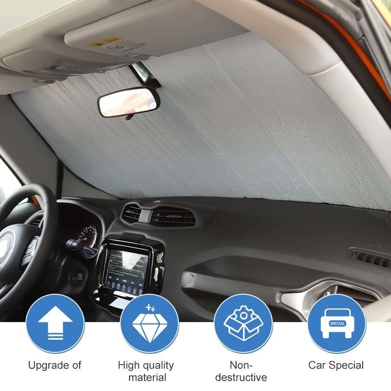 Parasole Anteriore per Parabrezza Auto Tenda Finestrino Parasole Pieghevole Copertura Visiera Parasole Adatta per Jeep Renegade 2016 in Su Accessori Interni Auto, 1 pz