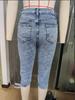 High-Waisted Light Denim Jeans for Women - Summer Spicy Style, High-Elastic Tight Fit