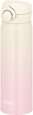 Thermos Wasserflasche, vakuumisoliert, mobil, elfenbeinfarben, abnehmbarer Ausguss für einfaches, leichtes Edelstahl-Becher, 500 ml, Pink, Reinigung, Typ, One-Touch