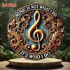Vintage Metal Tin Sign Music Themed Retro Wall Decor for Home Bar Cafe