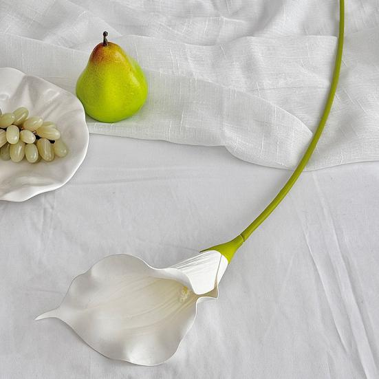 Künstliche Calla-Lilie Weiß Real Touch Kunstblume für Hochzeit Brautparty Party Zuhause Innen Dekoration