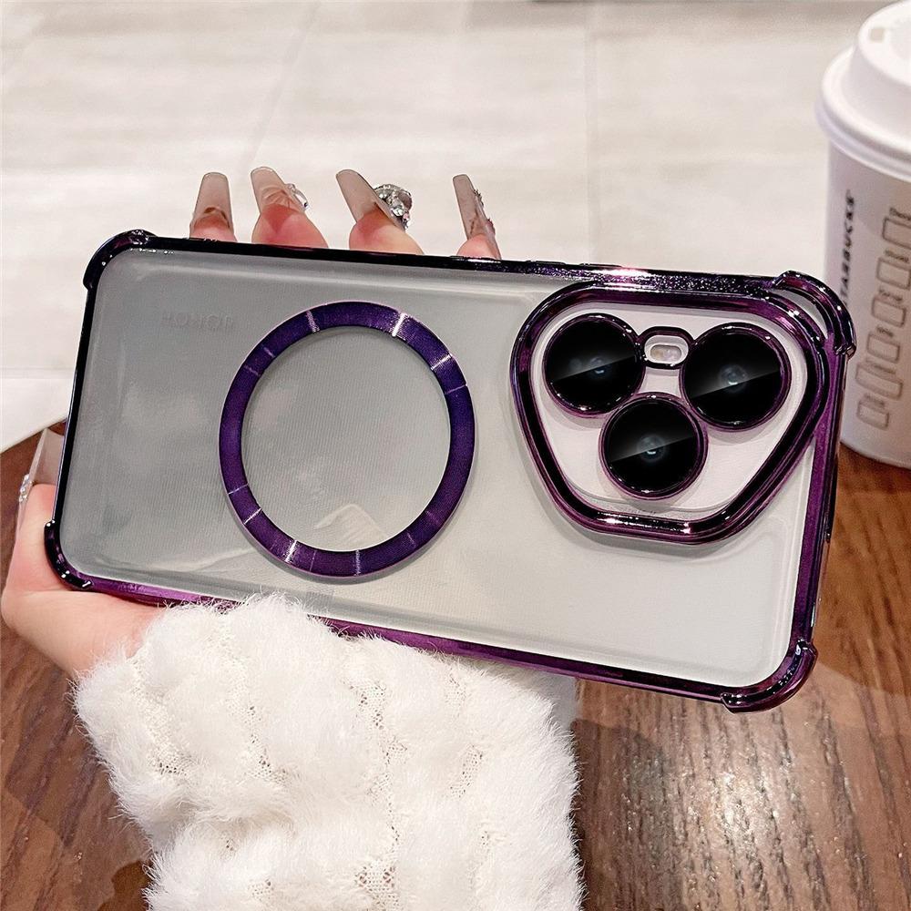 Luxus Galvanisiert Stoßfest Magnetisch Handyhülle Für Infinix Hot 60 Pro Plus 60i 50i 30i 40 30 9 10 Play Klar Weiche Silikonhülle