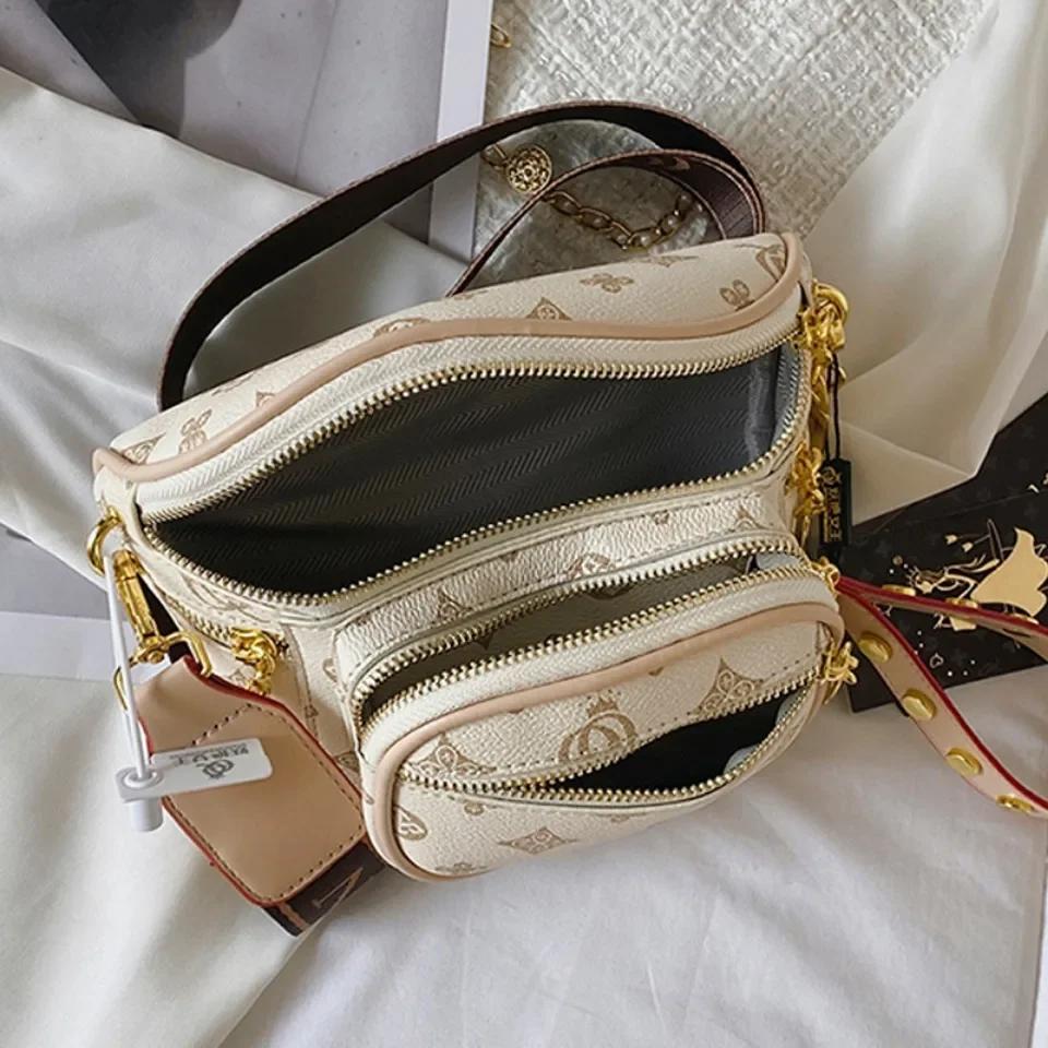 Dámská módní taška na prsou dámská teplá výprodej klasická taška s potiskem pro dámské studentky volnočasová crossbody kabelka přes rameno