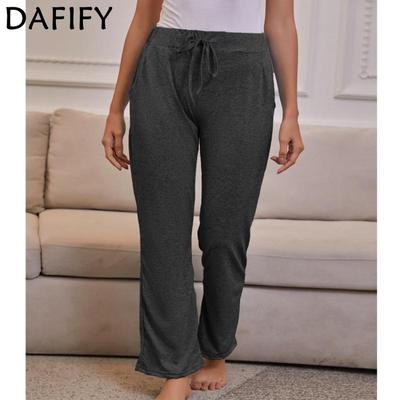 Pantaloni e capris a vita alta con stampa tinta unita primavera autunno moda casual da donna