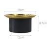 Storage Box Aluminum Alloy Lidded Snack Perfume Organizer Light Luxury Texture Dresser , Black
