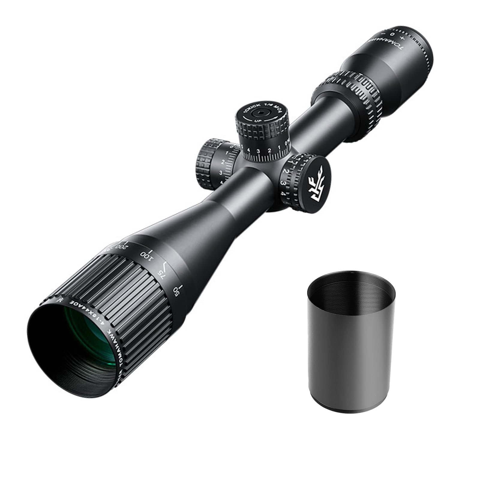 

SwampDeer 4-16x44 AOE Riflescope with 2-Color Illumination, Variable Magnification, and 20mm High Mount Ring
