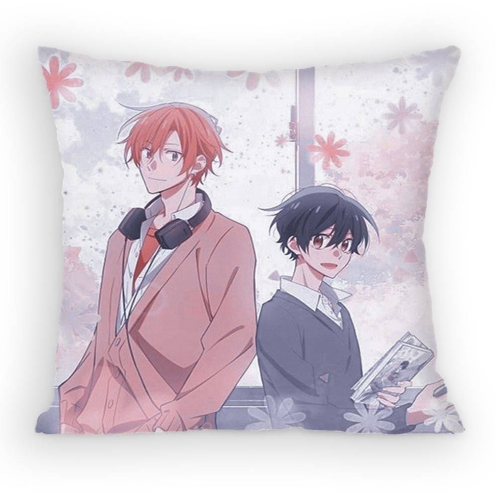 Sasaki to Miyano BL Pillow Case Sofa Living Room for Bedroom car Headboard Backrest Cushion Square Cushion Nap Time