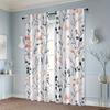 Floral Pattern Curtains Polyester Fabric Suitable Bedroom Living Room Decoration Curtain Elegant Made Of Washable Sitting Ready