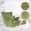 Gaja Wing Chair Rocking Scandinavian Family Meble Emerald Fern