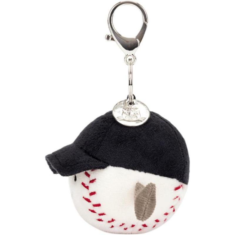 JELLYCAT Fun Sports Series Baseball Bag Charm Plush Toy Backpack Pendant Doll Plush Pendant 12cm Height