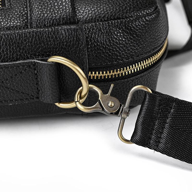 Men's Business Briefcase Fit 15" PC Genuine Leather Handbag Real Leather Male Laptop Handbag A4 Office Man Crossbody Bag