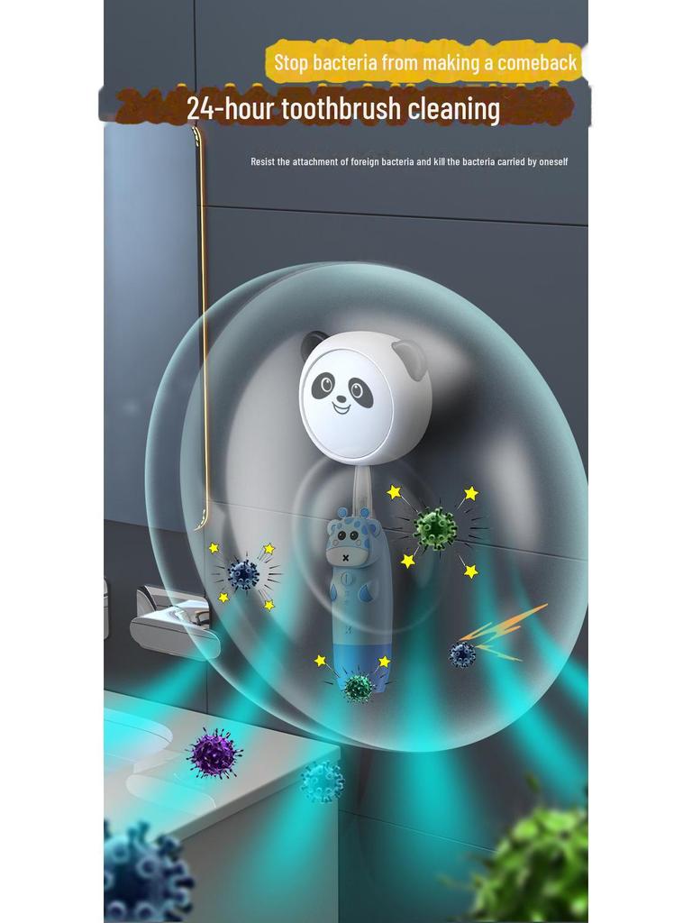 Wall-Mounted UV Smart Toothbrush Sterilizer & Holder