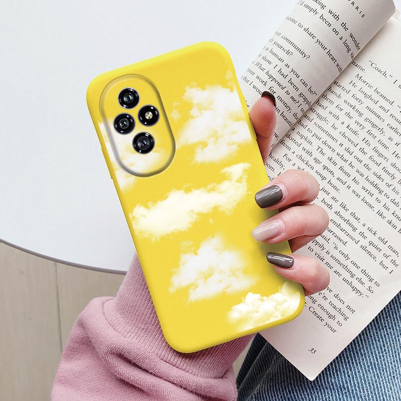 Beautiful Flowers For Honor 200 Case Cute Heart Leopard Print Cover Soft Silicone Matte Protective Funda For Honor 400 Lite Pro