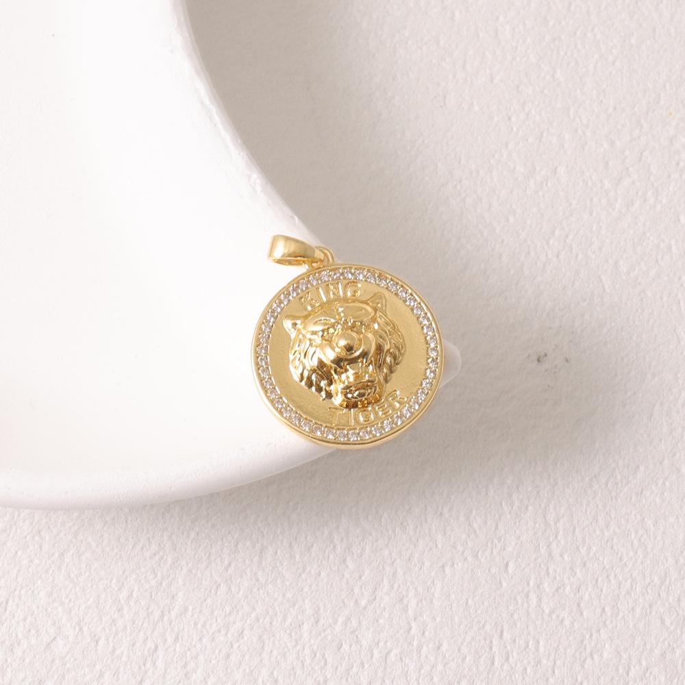Стильный кулон-ожерелье в виде головы тигра - Персонализированный и модный дизайн