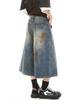 2025 Korean Style Women's High-Quality Wide-Leg Cropped Denim Pants - Trendy Summer Casual Capris