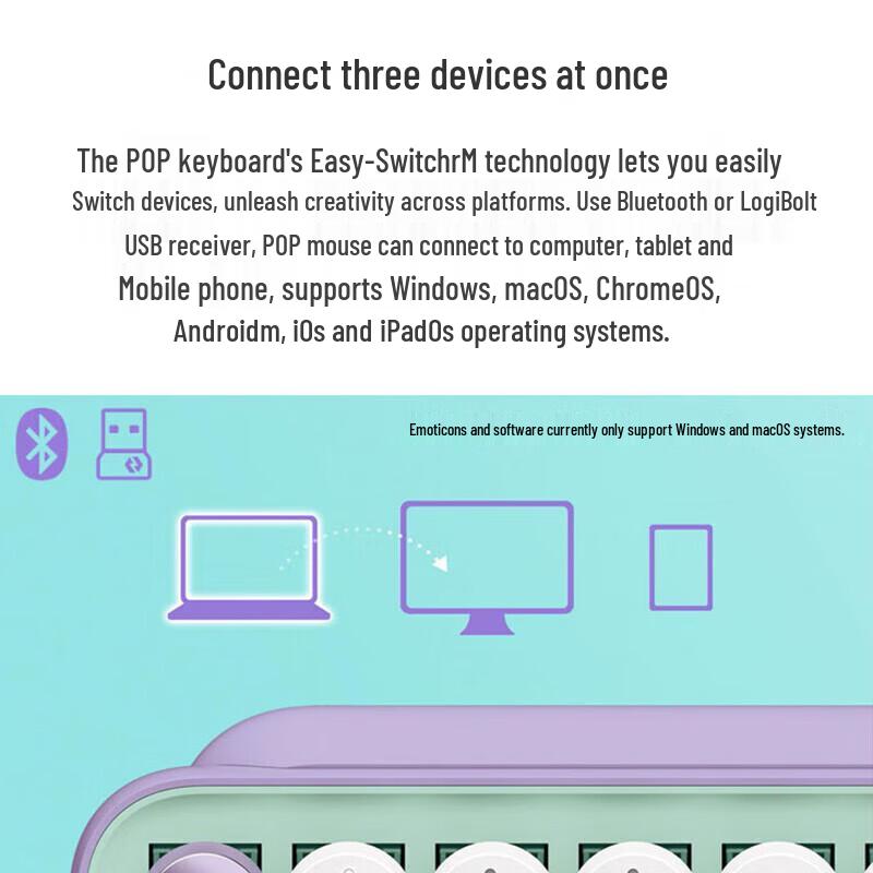 Logitech POP Keys Wireless Mechanical Keyboard