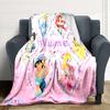 Custom Name Princesses Together blanket for Couch & Bed, Plush Cozy Fuzzy Blanket Super Soft & Warm Blankets for Fall and Winter. 0908120