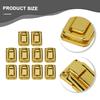10 PCS Boucle de Bagage Vintage pour Boîte en Bois Coffre Coffret à Bijoux Tiroir de Meuble et Quincaillerie de Meuble DIY