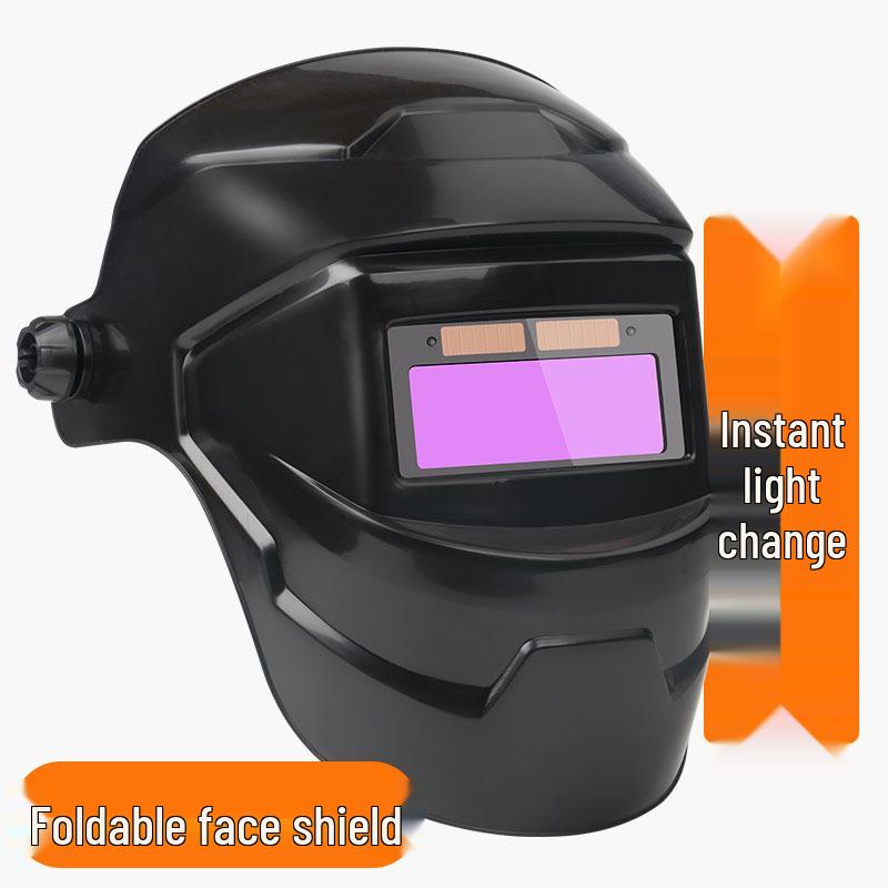 Solar Auto-Dimming Welding Mask, Anti-Spatter, Head-Mounted for Argon Arc