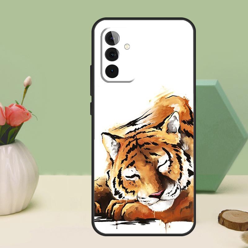Tier Tiger Kunst Für Samsung Galaxy A16 A55 A35 A15 A32 A12 A22 A52 A54 A34 A14 A56 A36 A26 A13 A53 A06 Hülle