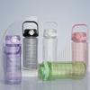 2000ML Large Capacity Sports Water Bottle with Straw Outdoor Fitness Portable Water Cup Leak-Proof