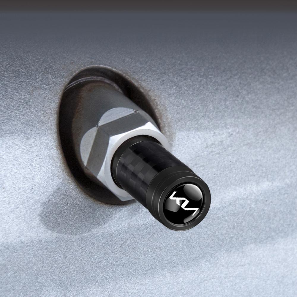AABIY1 4Pcs Carbon Fiber Car Wheel Tire Valve Stem Air Cap Accessories For KIA Ceed Sportage Rio K5 Optima Cerato Proceed Venga Sedona