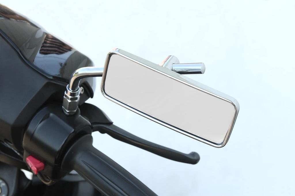 TANAX Napoleon Retractable Motorcycle Chrome Left and Right 10mm Thread Adapter Mirrors, Plated, Compatible, Included, AVA-101-10