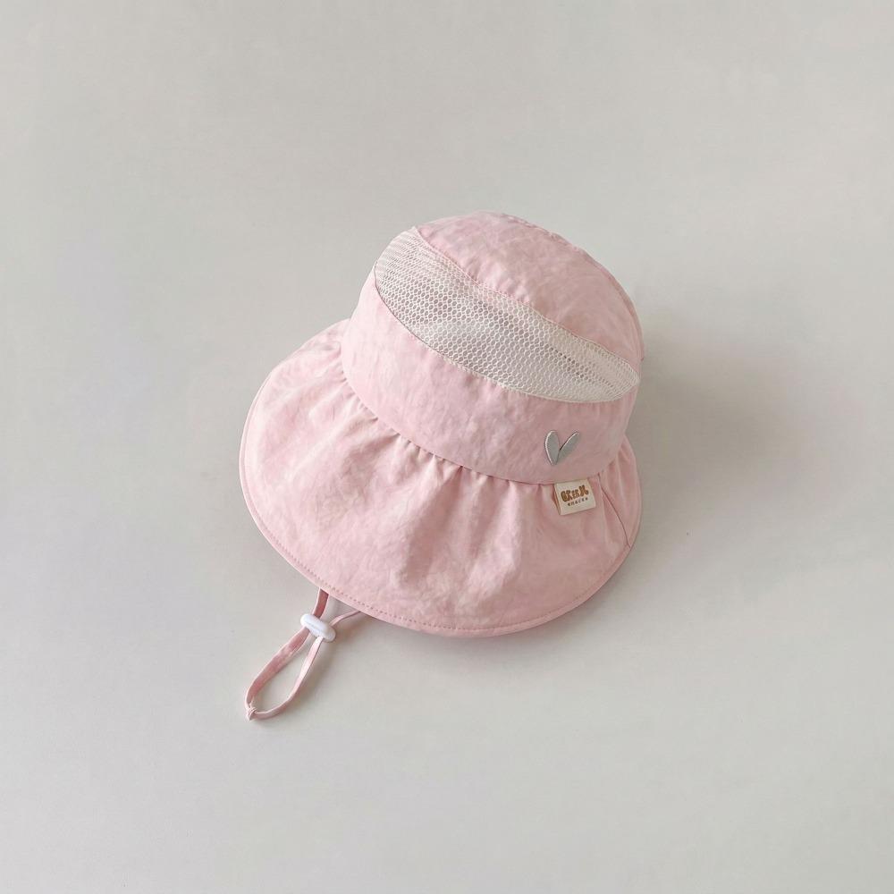 Lightweight Kids Cap Breathable Mesh Sunshade Hat Cute Large Brim Hat Summer