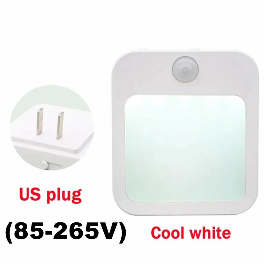 LED Night Lights EU/US Plug Motion Sensor Dimmable Cabinet Light for Baby Bedside Bedroom Corridor Wireless Night Lamp Lighting